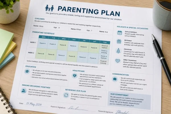 Understand parenting plans Shropshire